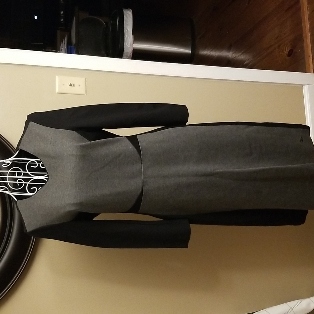 Tommy Hilfiger gray and black dress